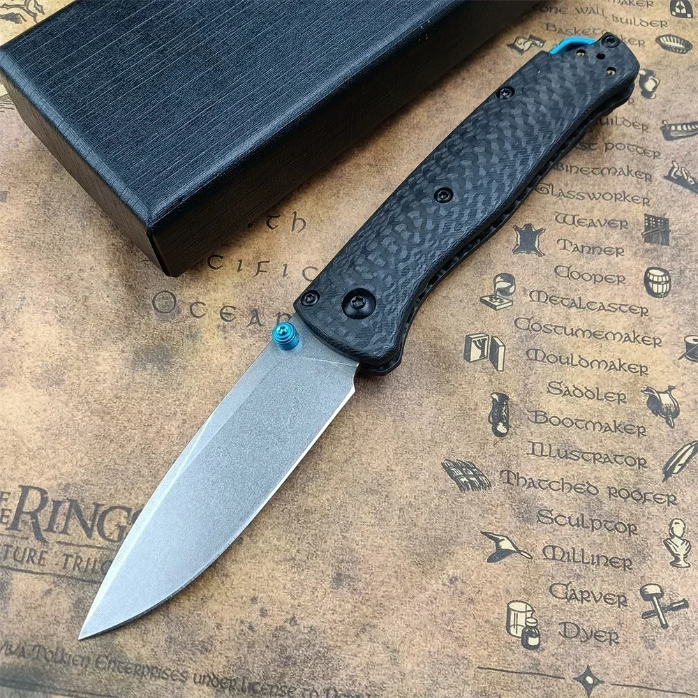 Hunting And Camping In Jungle - Carbon Fiber Handle Folding Pocket Knife