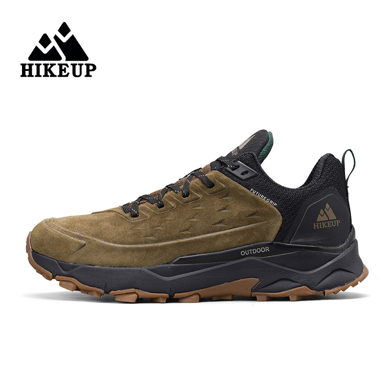Outdoor Hunting Boots For Men - HIKEUP Rubber Outsole Cushioned Shoes for