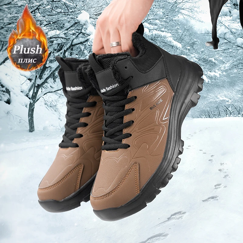Outdoor Hunting Boots For Men - ELUVA Men Snow Boots Waterproof Insulated