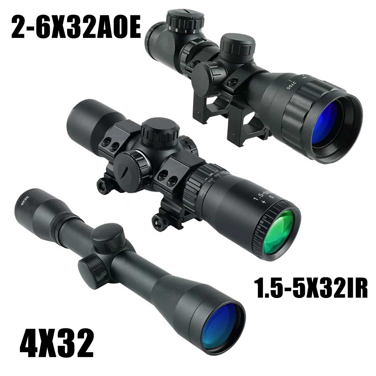 2-6X32AOE Crossbow Short Scope - Crossbow Scope Sight review and price