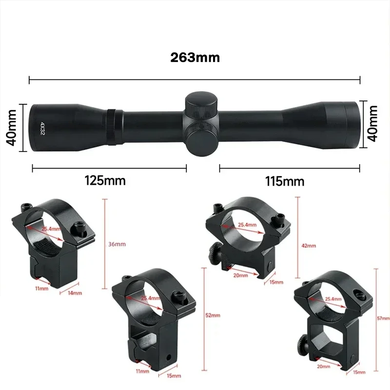 2-6X32AOE Crossbow Short Scope - Crossbow Scope Sight review and price