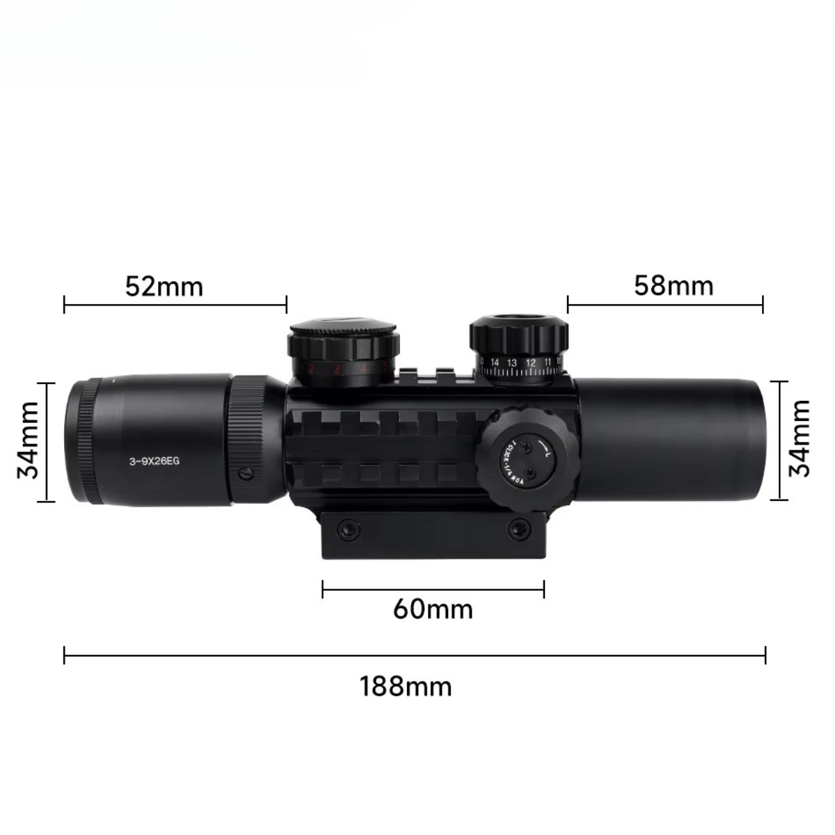 3-9x26EG Scopes Tactical Hunti - Crossbow Scope Sight review and price