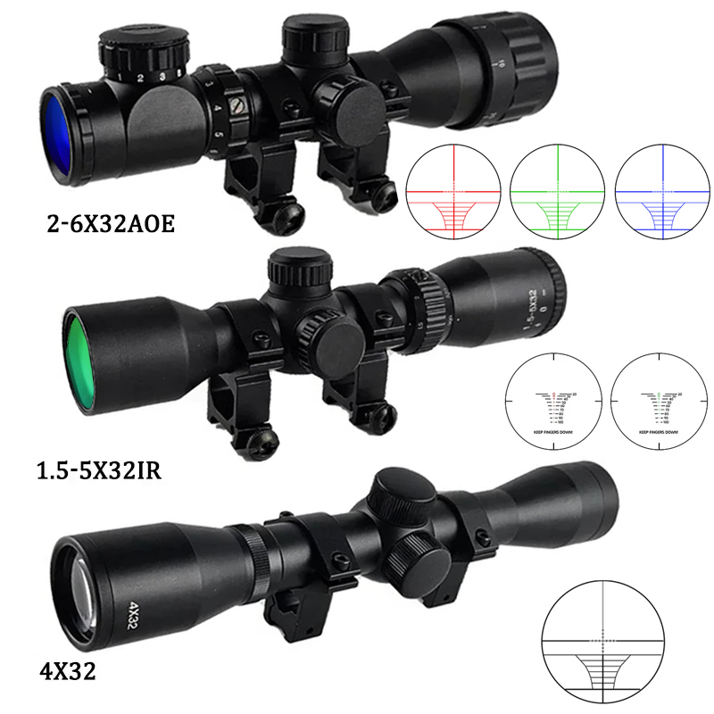 4x32 1.5-5x32IR 2-6X32AOE Tact - Crossbow Scope Sight review and price