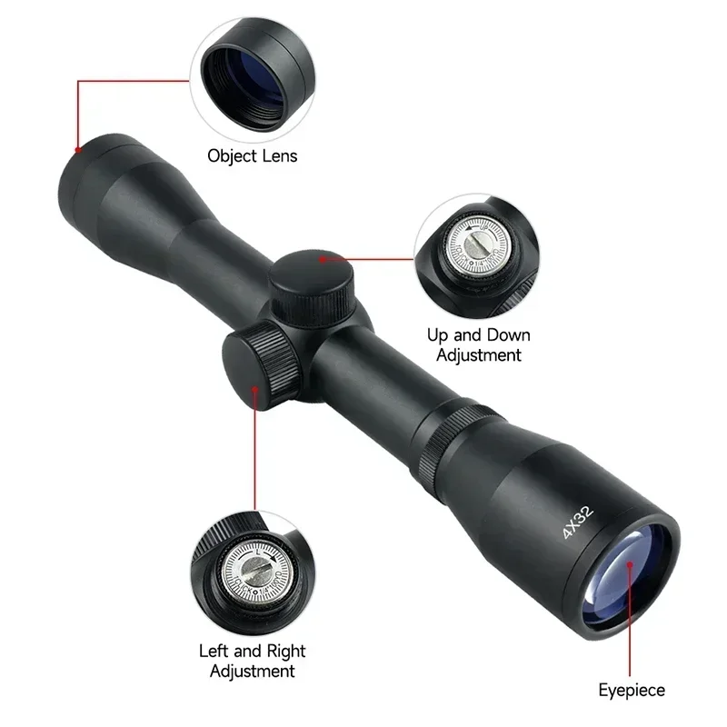 4x32 1.5-5x32IR 2-6X32AOE Tact - Crossbow Scope Sight review and price