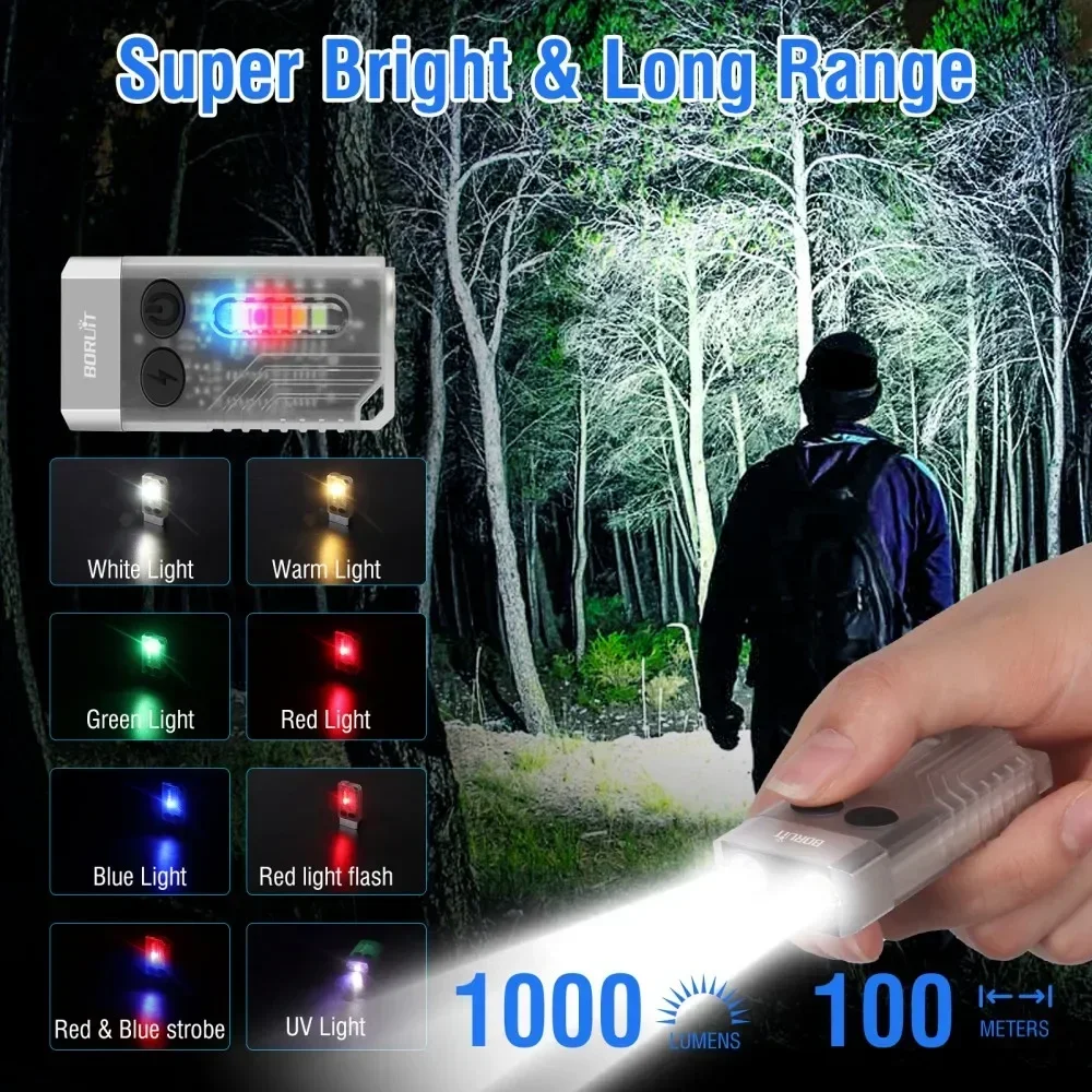 BORUiT V10 Keychain UV LED EDC - Hunting & Outdoor Supplies Photos review and price