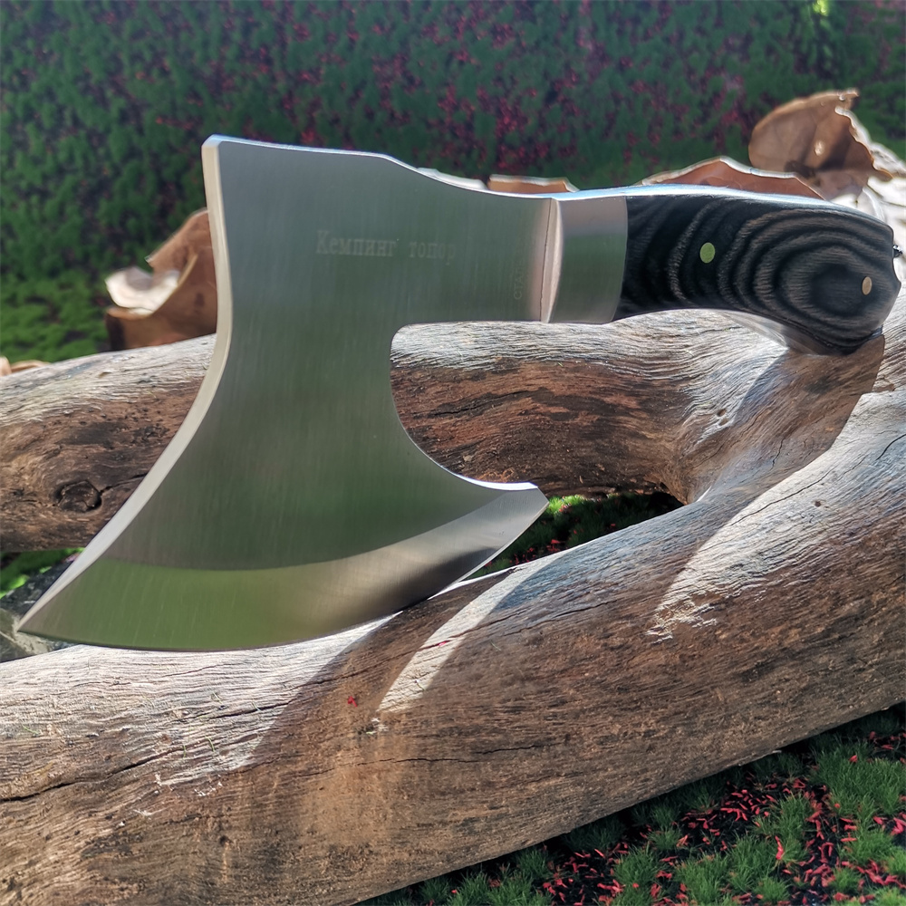 Wooden Handle Stainless Steel  - Hunting And Camping In Jungle review and price