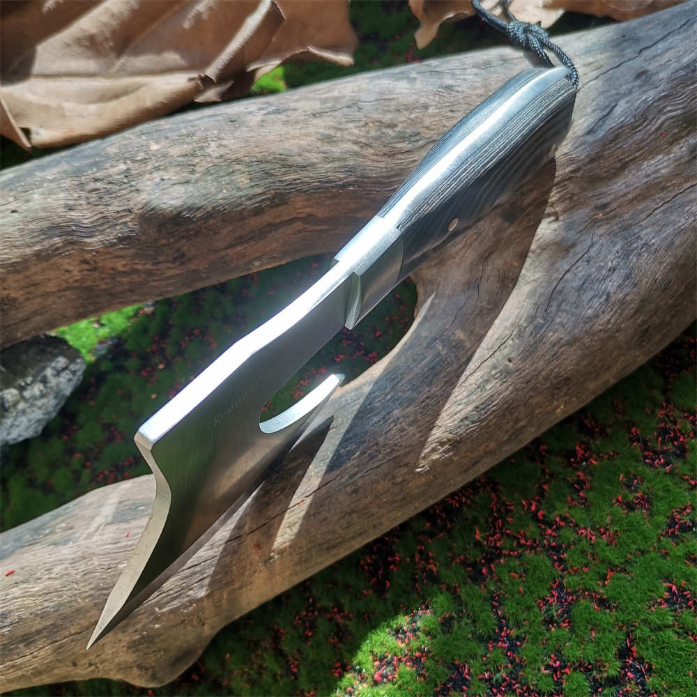 Wooden Handle Stainless Steel  - Hunting And Camping In Jungle review and price
