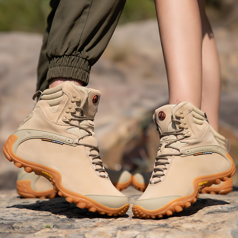 Cow Leather Men Winter Hiking  - Outdoor Hunting Boots For Men review and price